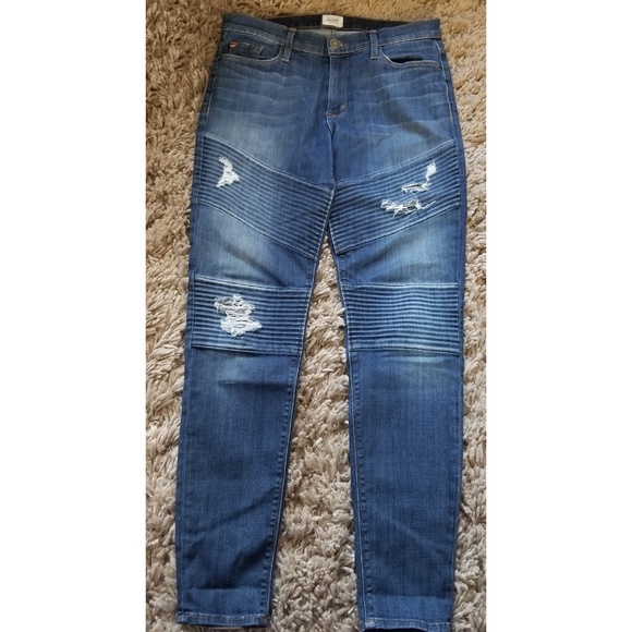 HUDSON BROOKLYN MOTO SUPER SKINNY JEANS - Picture 4 of 8